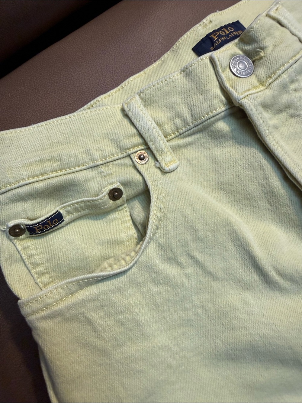 Ralph Lauren Light Yellow Slim Jeans